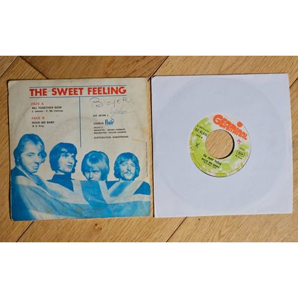 The Sweet Feeling - All together now, Rock me baby, Germinal 45 015 L vinyl 1970