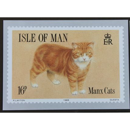 IOM Isle of Man 1989 MANX CATS PHQ CARD SET of 4 Mint
