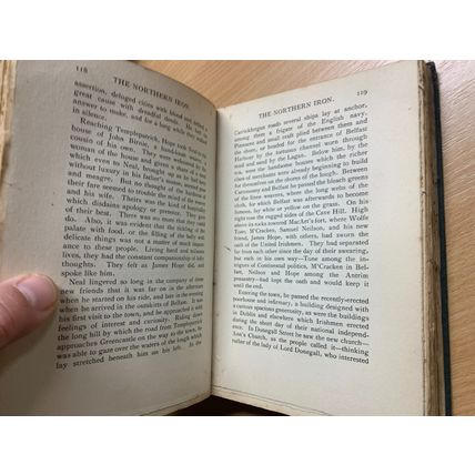 RARE* 1907 GEORGE A BIRMINGHAM "THE NORTHERN IRON" FICTION ANTIQUE BOOK (P4)