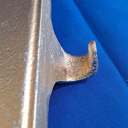 LARGE 8" tall Gold Colored Metal LETTER E Christmas STOCKING HANGER Holder Hook