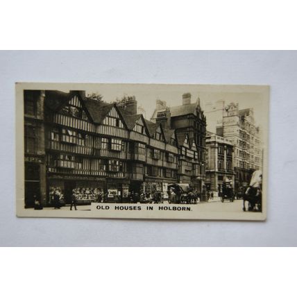 1926 British Royal & Ancient Buildings No. 32 Old Houses in Holborn