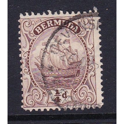 BERMUDA 1922 1/4d USED SG77