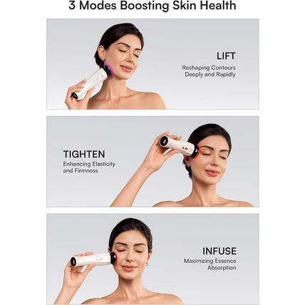 Microcurrent Facial Device, 3-In-1 Facial Massager Red Light Therapy Beauty Devi