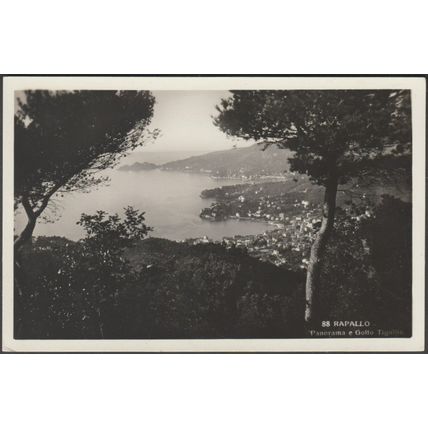 Panorama e Golfo Tigullio, Rapallo, c.1930 - Angeli Foto Cartolina