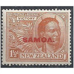 Samoa 1920 SG145 1 1/2d Brown-Orange Victory Mounted Mint .