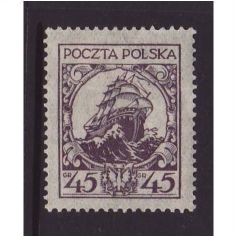 Poland 1925 SG 261 MM Ships (D-312)