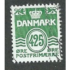 DEN 1933 425o 'NUMERAL - GREEN' FINE USED (EBID42-929)