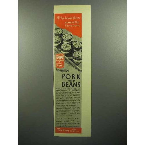 1945 Van Camp's Pork and Beans Ad - Home Flavor