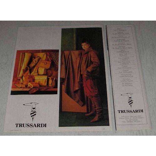 1981 2-page Trussardi Fashion Ad