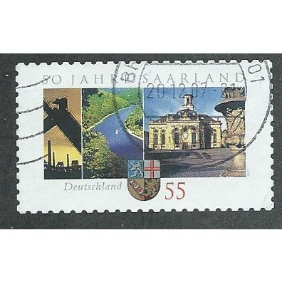 GER 2007 €0.55 (S/A) 'SAARLAND' FINE USED (EBID48-349)