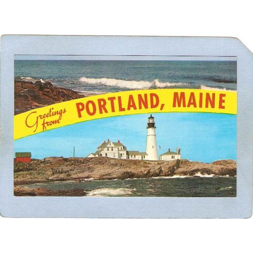ME Portland Lighthouse Postcard Portland Head Lighthouse lighthouse_box1~154
