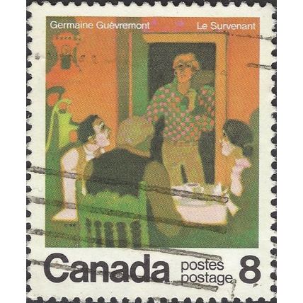 CANADA, Le Survenant, orange & green 1976, 8c, #2