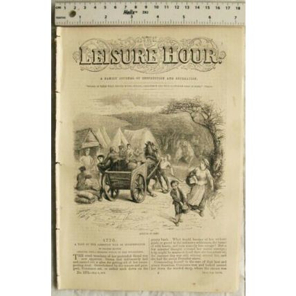 1876 Leisure Hour No. 1271 USA Independence, fiddles, early civilisation Asia &c
