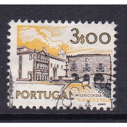 PORTUGAL 1972 BUILDINGS 3E VALUE USED #2