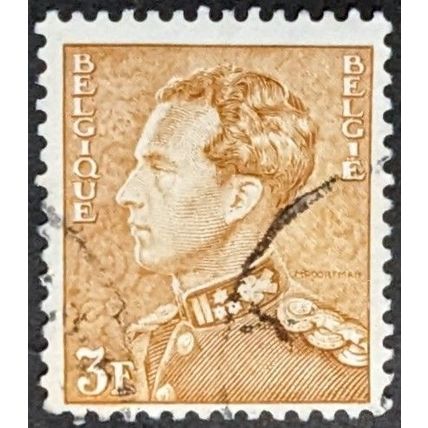 STAMP Belgium SG770 1951 3Fr King Leopold III Used
