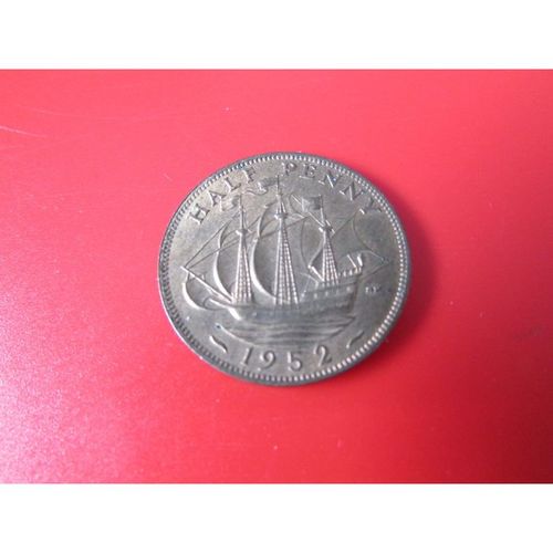 1952 GEORGE VI HALFPENNY - COIN - 2 FREE POST. X