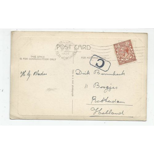 SUPERB R.P.POSTCARD OF THE ESPLANADE GREENOCK RENFREWSHIRE SCOTLAND 1930 (504)