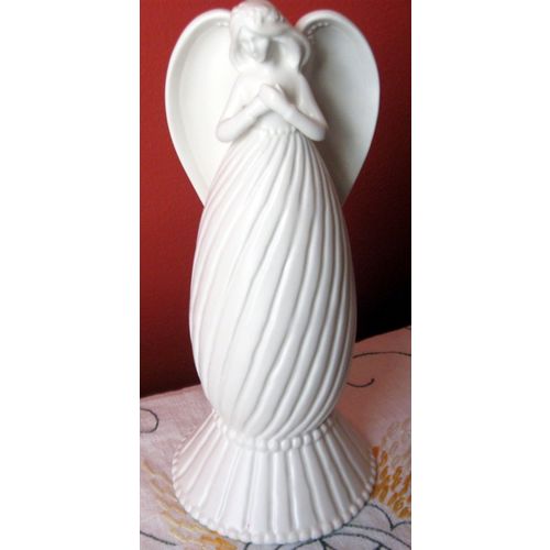 Beautiful Creamy Colored Ceramic Angel Figurine