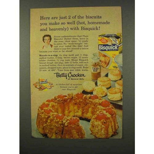 1956 Betty Crocker Bisquick Ad - You Make So Well