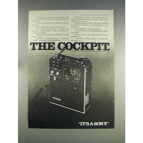 1974 Sony Model ICF-5500 Three-Band Portable Radio Ad