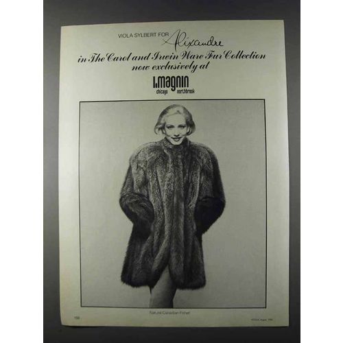1980 Viola Sylbert for Alixandre Canadian Fisher Fur Ad
