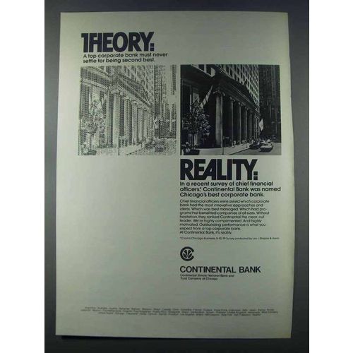 1981 Continental Bank Ad - Theory