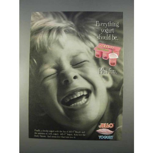 1996 Jell-O Yogurt Ad - Everything Plus Fun