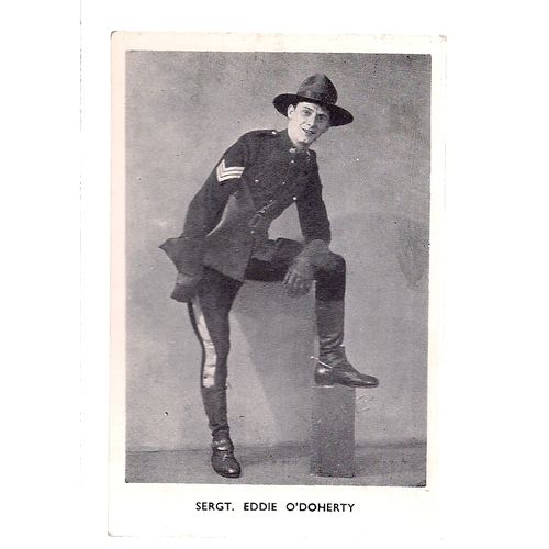 SERGT. EDDIE O'DOHERTY vintage printed card