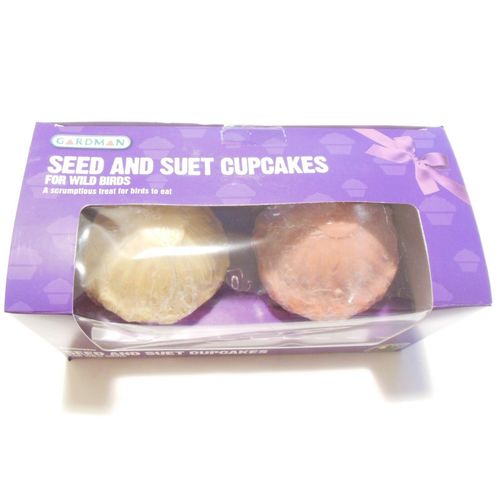Garden Bird Food Wild Bird Seed and Suet Cupcakes by Gardman