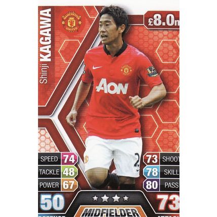 Match Attax 2013/2014 189 Shinji Kagawa Manchester United