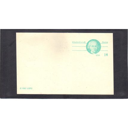 UX105 14c Charles Carroll PreCnx CV01317