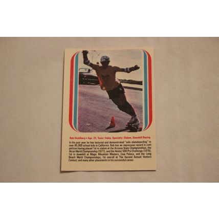 Bob Skoldberg CONFUCIUS SAY WISEMAN HELMET1977 Donruss Skateboard STICKER NO.14