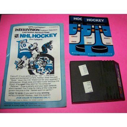 USED!! INTELLIVISION HOCKEY, BOWLING, POKER, TENNIS AND BASEBALL GAMES, FREE SH!