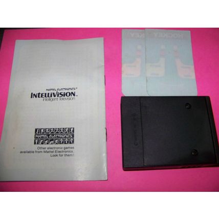 USED!! INTELLIVISION HOCKEY, BOWLING, POKER, TENNIS AND BASEBALL GAMES, FREE SH!