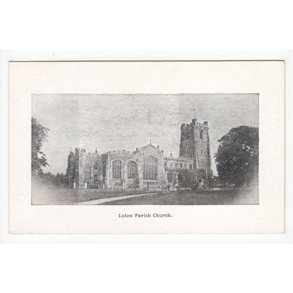 Parish Church Luton Postcard Bedfordshire LU14