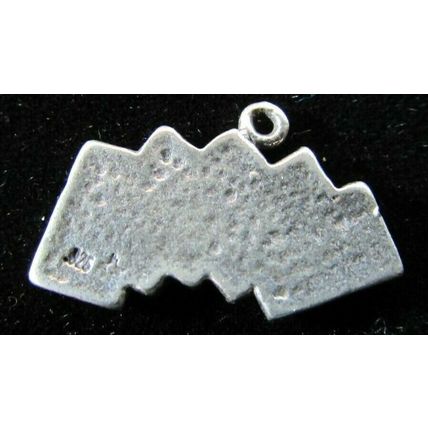 VINTAGE STERLING SILVER ROYAL FLUSH HEARTS ACE HIGH POKER CARDS Charm VEGAS