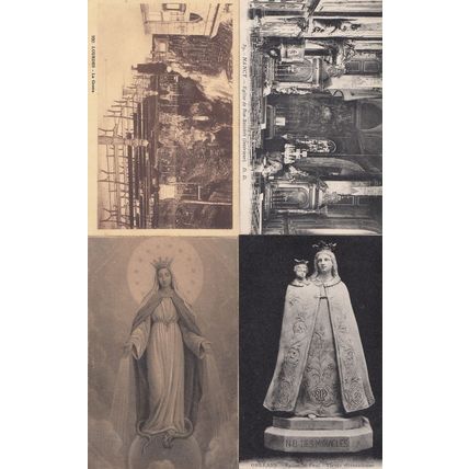Nancy Eglise De Bon Secours Lourdes Orleans St Paul Holy Mary Statue 4x Postcard