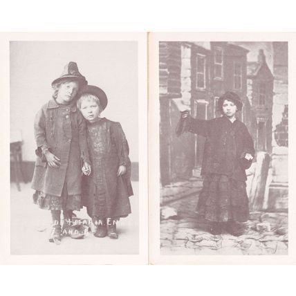 Kate Smith Gertrude & Marie Enser 2x Dr Bernardos Postcard s