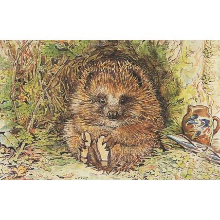 Mr Pricklepan Appley Dapply's Nursery Rhymes Beatrix Potter Postcard