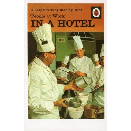 In A Hotel People At Work Chef Ladybird 1st Edition Book Postcard