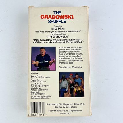 The Grabowski Shuffle VHS Video Tape RARE Da Coach Mike Ditka
