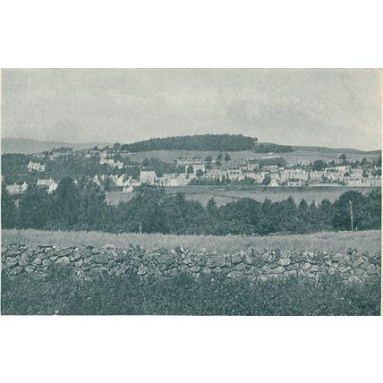 Banchory Ternan Deeside And Aboyne Castle Scotland 1900 Antique Print Picture