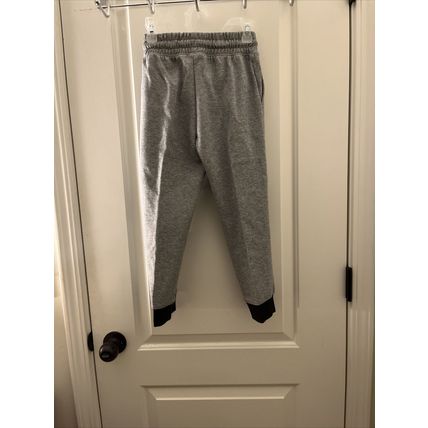 Athletic Works Boys Knit Jogger Track Pants Gray & Black Choose Your Size