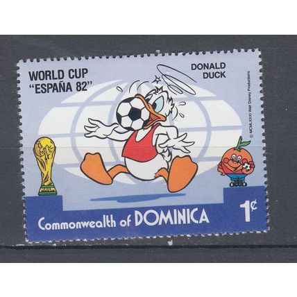 Dominica 1982 Football World Cup - Spain - Walt Disney Cartoon Characters 1C