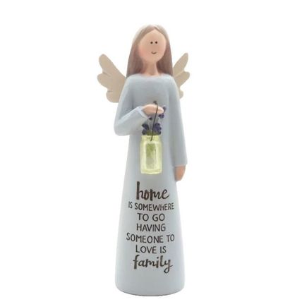 Angel Ornament/Figurine Home is Somewhere to go ...12 CM Gift Faith Home Decor