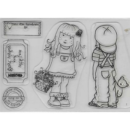 Polka Doodles. Clear Stamp Set. Stamping Cardmaking Scrapbooking Crafts