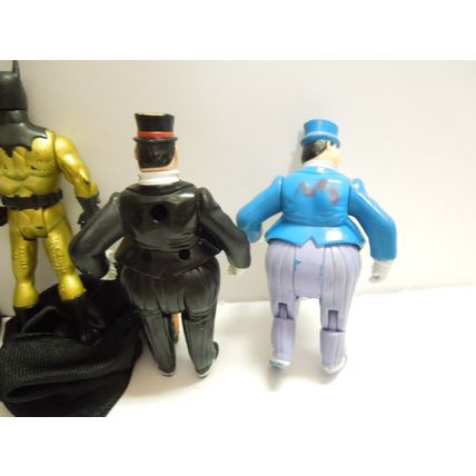 Lot of 4 Vintage Batman Action Figures – Kenner 1990 & 1992 & Batplane & Penguin