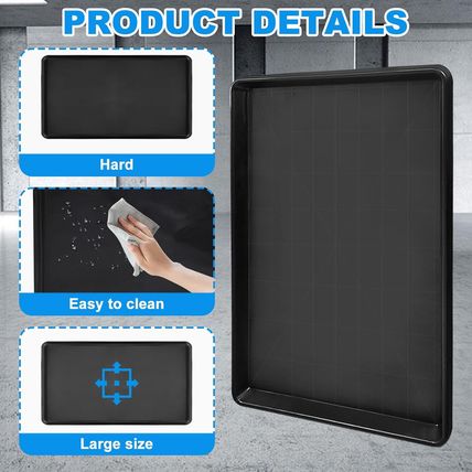 3Pcs Extra Large Auto Oil Drip Pan- 35.4 X 24 X1.6 Inches Oil Drip Tray for unde
