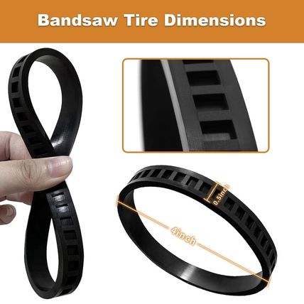 2 Pack 45-69-0030 Blade Pulley Tires Compact Band Saw Replacement for Bandsaw 26