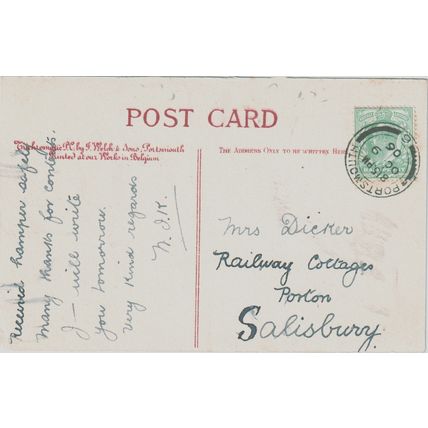 Illuminated Fete Victoria Park Portsmouth Hampshire Postcard (QHAM272)